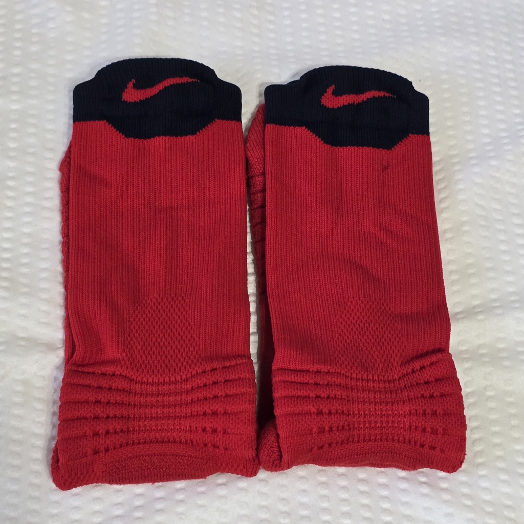 Nike Men's Athletic Socks In Red And Black
